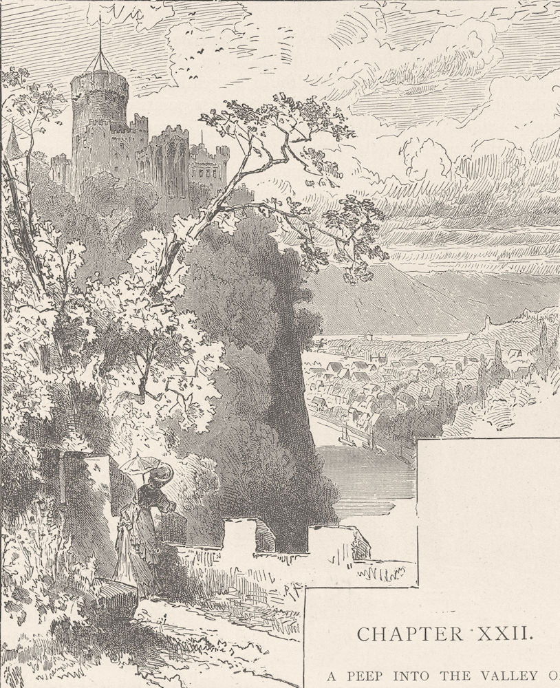 GERMANY. The Castle of Lahneck 1903 old antique vintage print picture